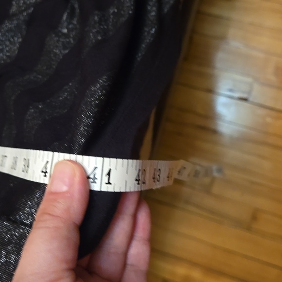 Tommy Hilfiger long sleeve stripped black and metallic midi dress. Women's Sz 16 - Picture 10 of 10